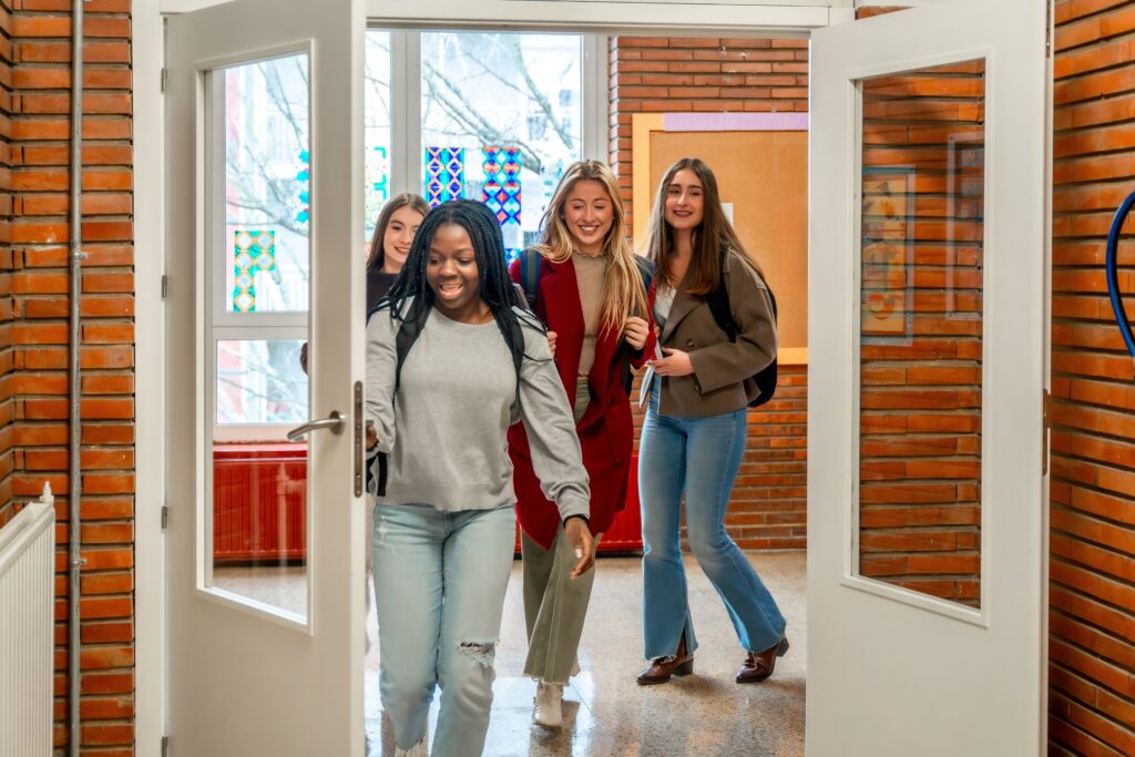 Students Walking